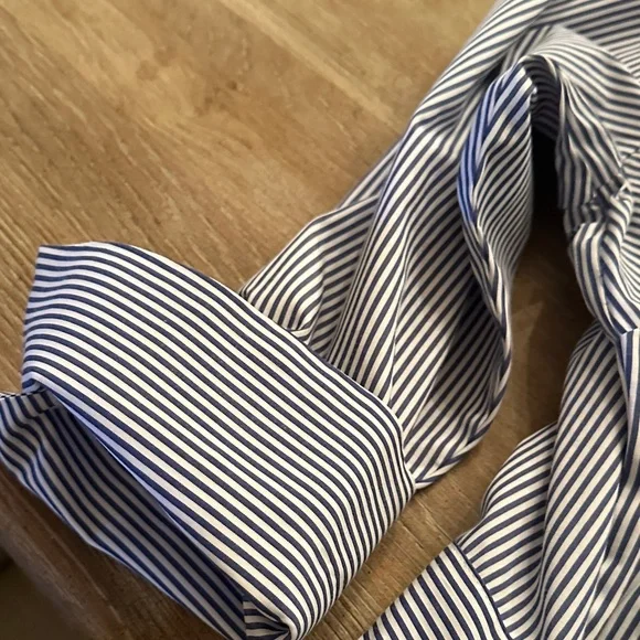 Gretchen Scott Designs Blue Striped Dress. Never worn - Picture 3 of 4